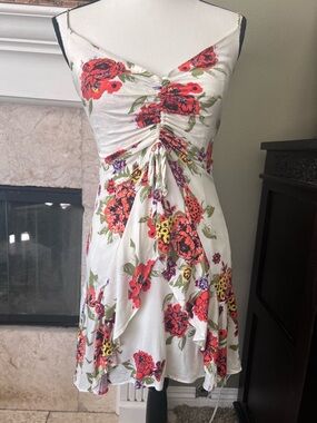 Free People Happy Heart Floral Ruched Sundress  - XS